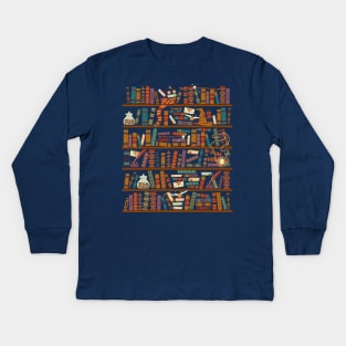 Bookshelf Kids Long Sleeve T-Shirt